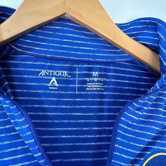 Golden State Warriors Antigua Quarter Zip Half Zip Long Sleeve Jacket Top - M - Picture 3 of 13